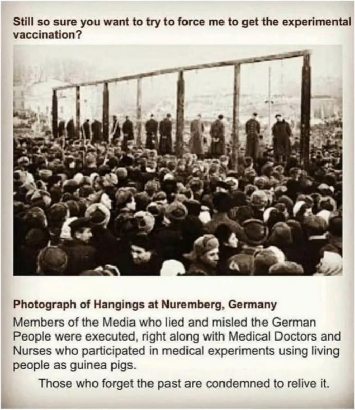 Still sure you want to force me to get the experimental vaccination?